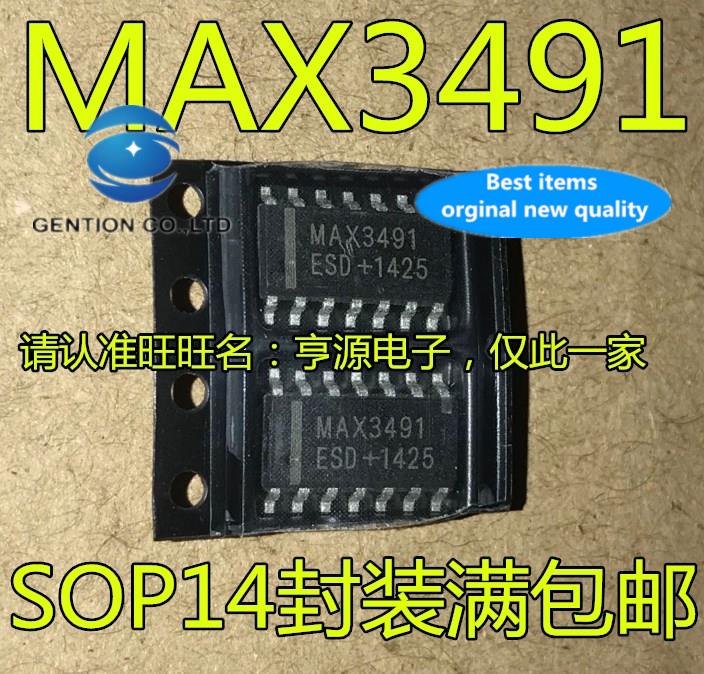 10pcs 100% ǰ   MAX3491 MAX3491ESD SOP14 SMD ̹-Ʈù